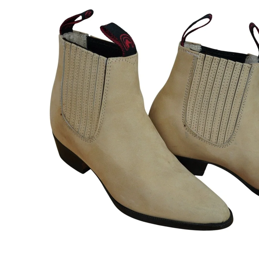 Moreno Romero Chelsea Boots Kids Size 2.5 Leather Western Cowboy Equestrian